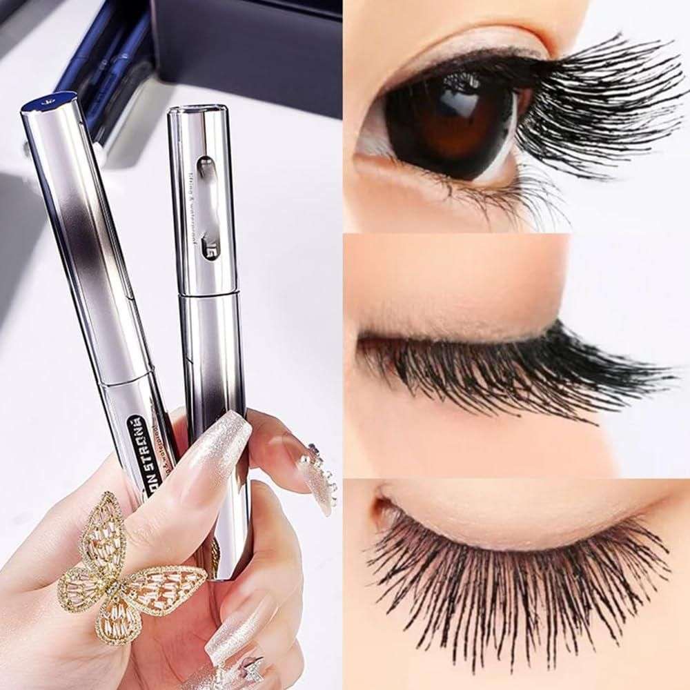 Premium iron brush mascara featuring a sleek design and dramatic lash enhancement