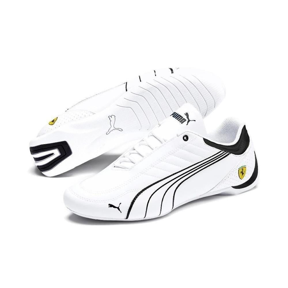 Puma Ferrari White Luxury Driving Shoes for Men with sleek design and comfortable fit