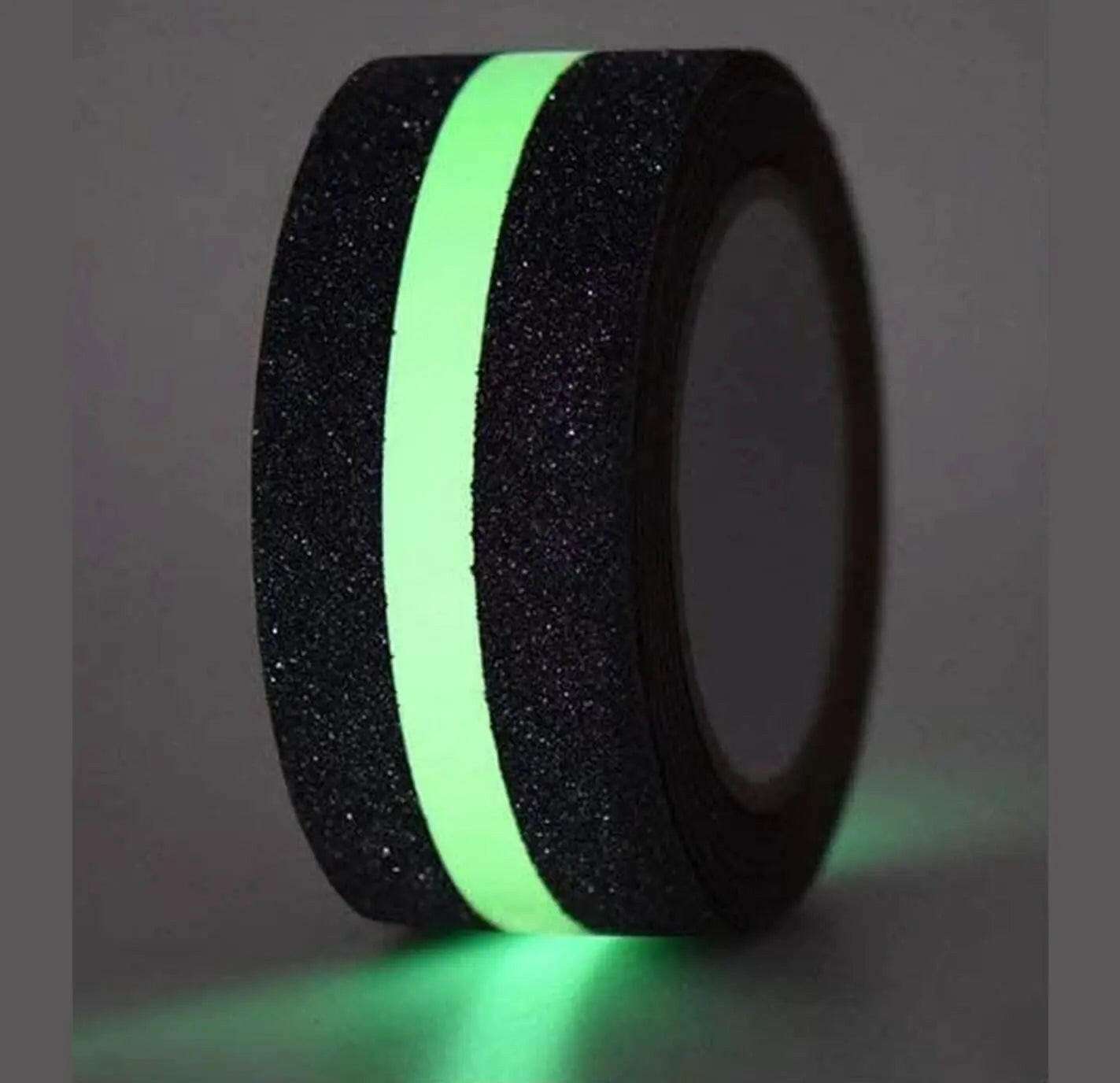 Fupei2-e5 Anti Slip Glow Tape with a luminous green stripe for enhanced visibility and safety at night