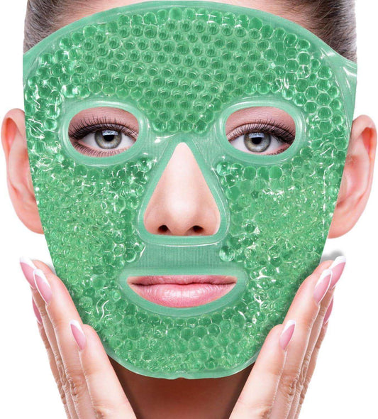 Cooling gel face mask designed for soothing and revitalizing skincare with a comfortable fit