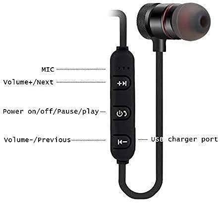 Luxury Bluetooth neckband with built-in microphone and controls for music and calls