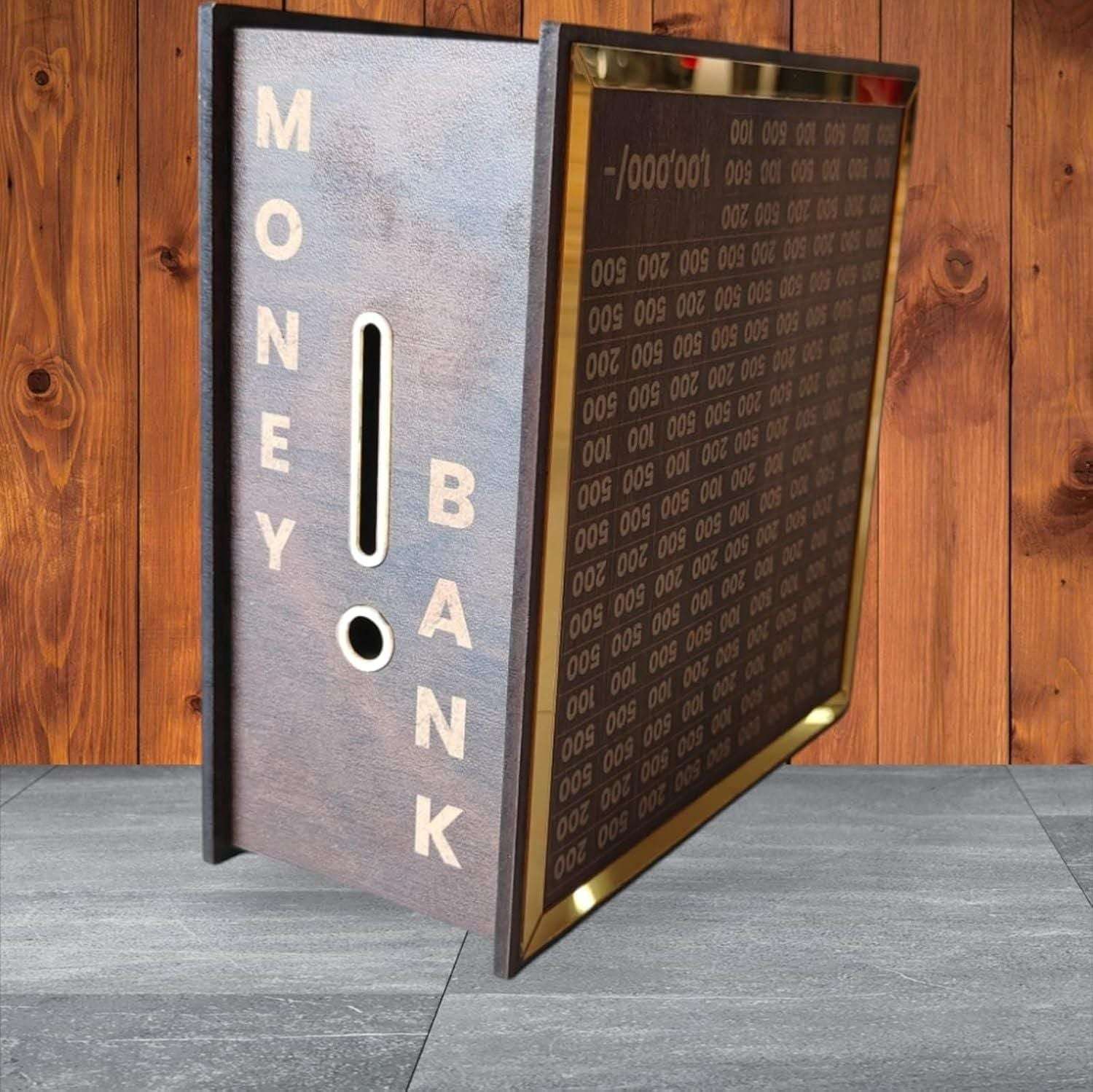 Luxury savings challenge bank designed for effective money management and visual savings tracking