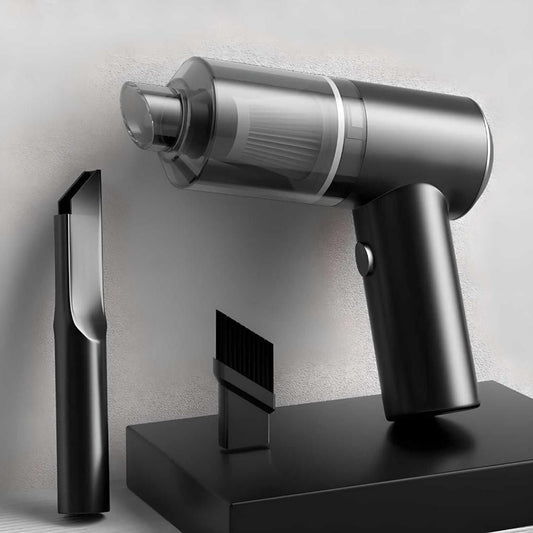 Fupei2-E5 portable air duster vacuum with attachments for cleaning dust and debris from various surfaces