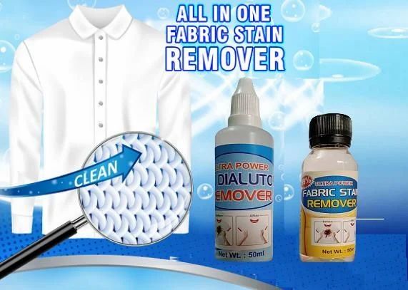 Premium fabric stain remover by 1529 with two bottles for effective stain cleaning on garments