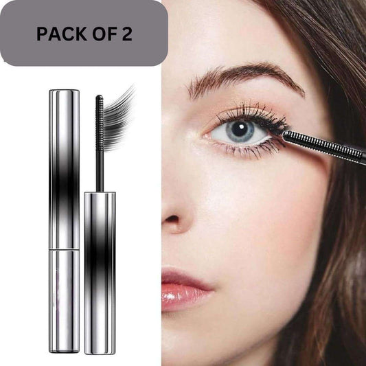 Pack of 2 premium iron brush mascara for voluminous, defined lashes and easy application