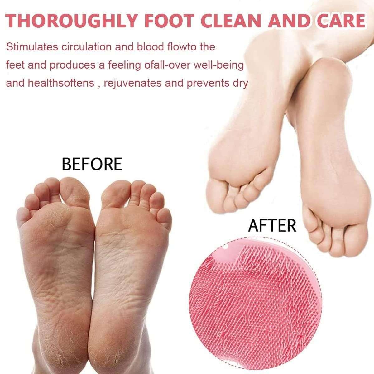 Silicone bath scrubber for feet care, enhancing circulation and preventing dryness before and after use