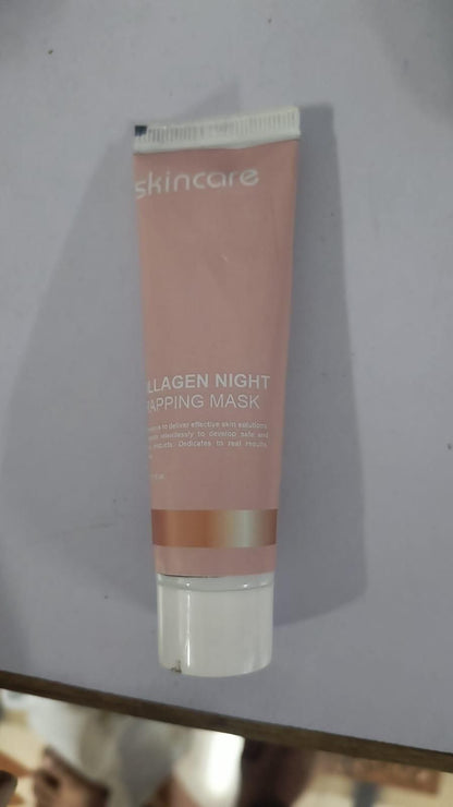 Fupei2-e5 Collagen Peel Off Mask in a pink tube for hydrating and rejuvenating skin