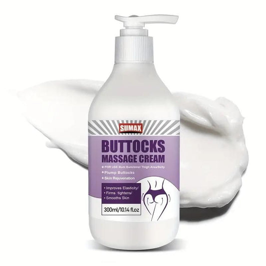 Sumax Buttocks Massage Cream in 300ml bottle for buttock firming massage cream application
