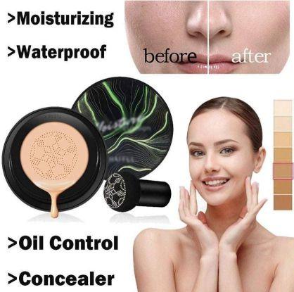 Sunisa waterproof CC cream in a compact with applicator for moisturizing and oil control effects