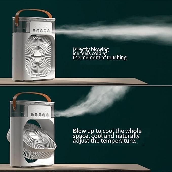 USB electric fan with a sleek design, blowing cool air for instant temperature relief and comfort